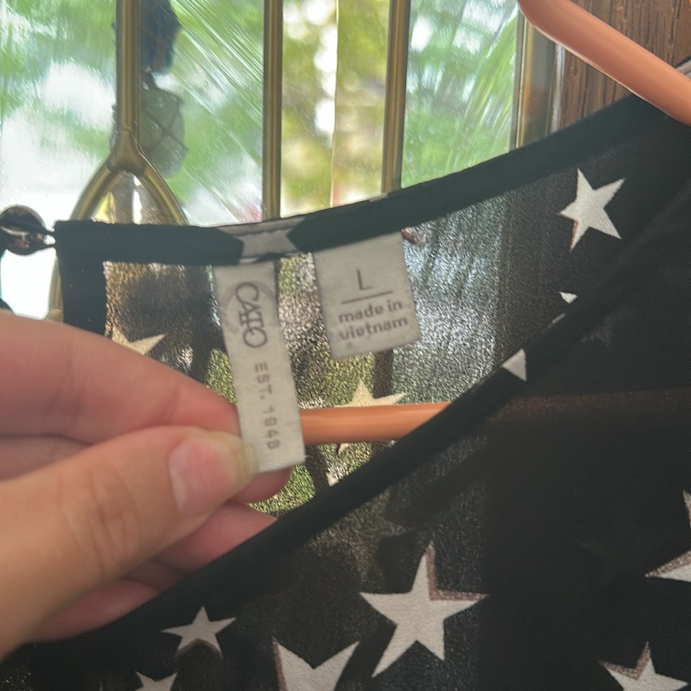 đ 006 Cato Sz L Hi-Lo Sheer Top đ - Picture 7 of 8